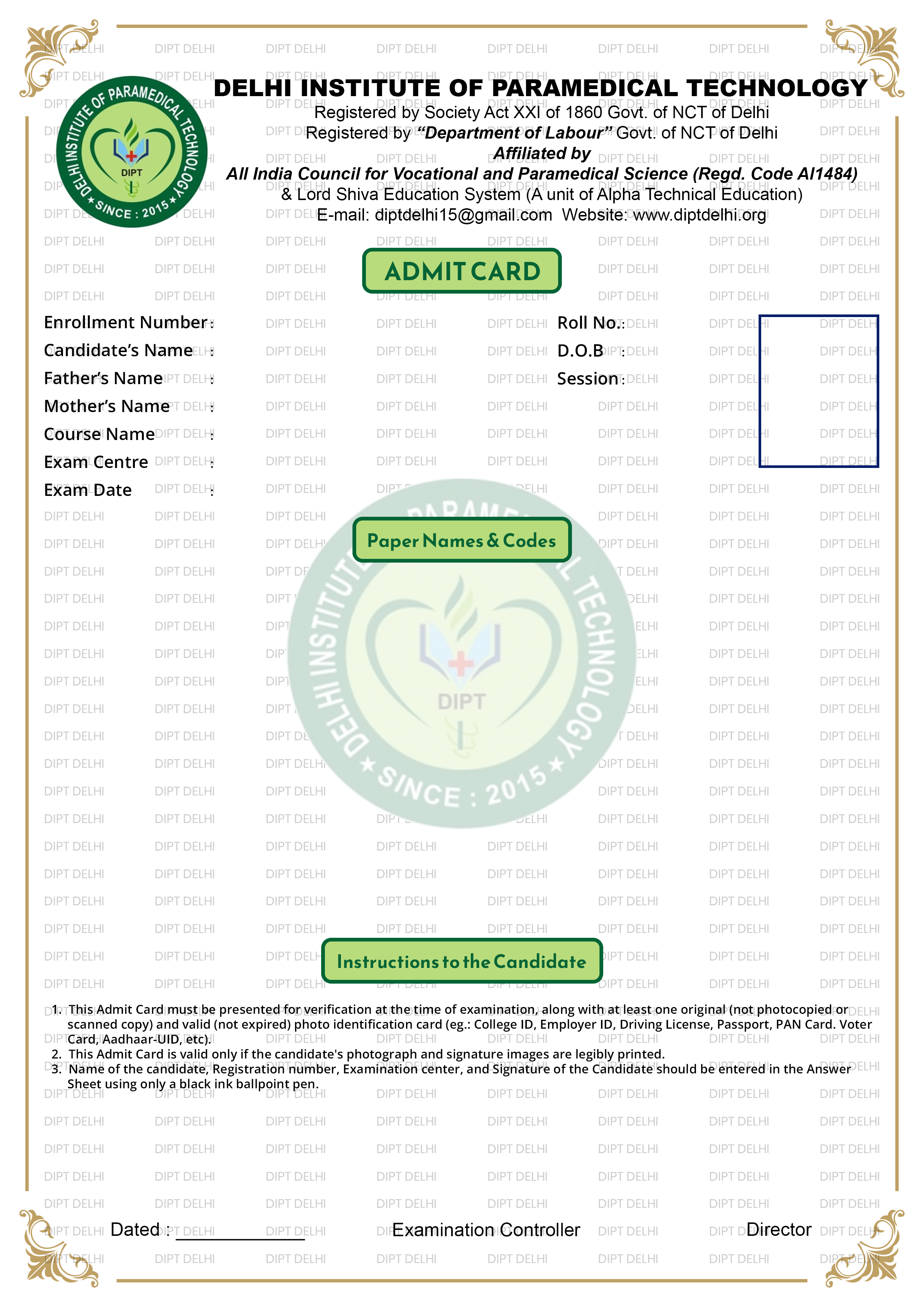 New Marksheet